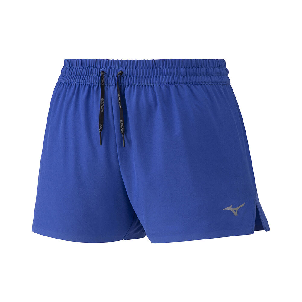 Pantalones Cortos Mizuno Running Aero 2.5 Para Mujer Azules 6018427-SW
